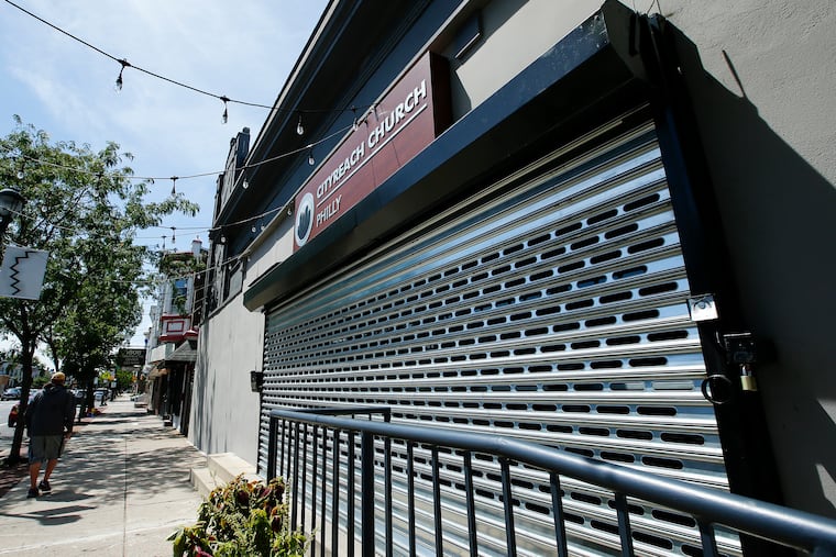 The CityReach Church Philly on the 6800 block of Torresdale Ave., in the Tacony neighborhood on Thursday, August 20, 2020. At least 12 members of the church have been infected by the COVID-19 virus.