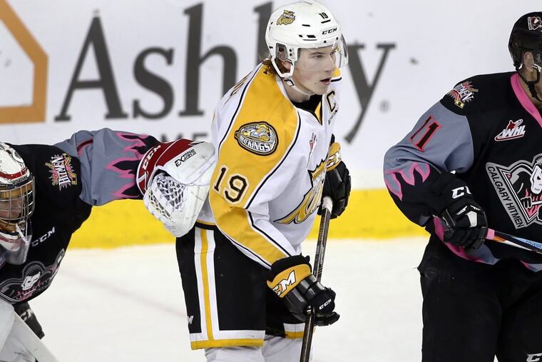 Nolan Patrick, the Flyers’ top draft pick, missed 35 games last season with the Brandon Wheat Kings because of two sports hernias.