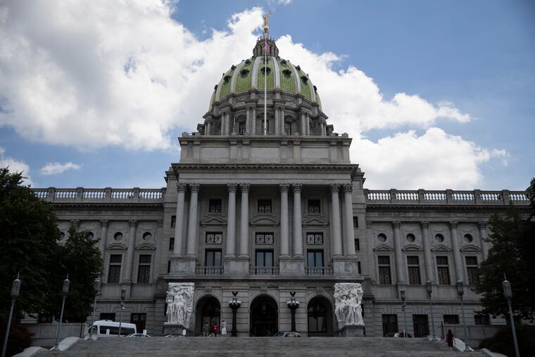 The Pennsylvania Capitol building in Harrisburg, Pa.