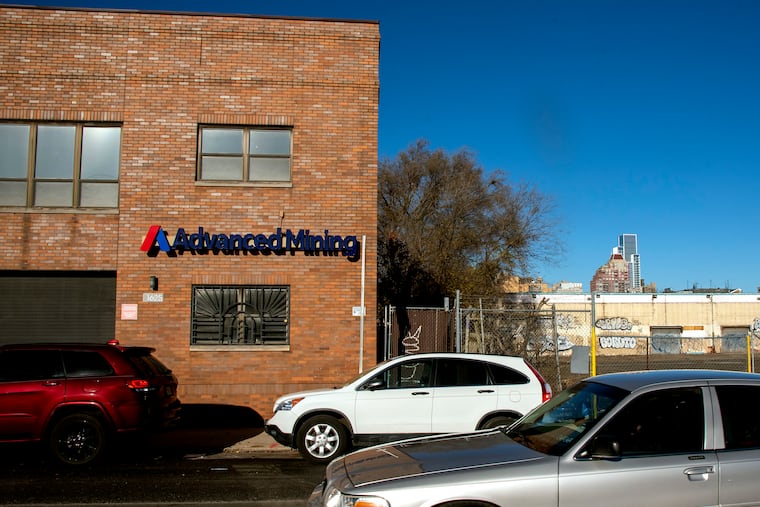 The scene at 1625 Washington Avenue Tuesday Dec. 13, 2022. The sign reads "Advanced Mining" the business that acquired the cryptocurrency company VBit Technologies which is facing several new lawsuits in federal court after its customers claim the company froze them out of millions of dollars in assets this summer.