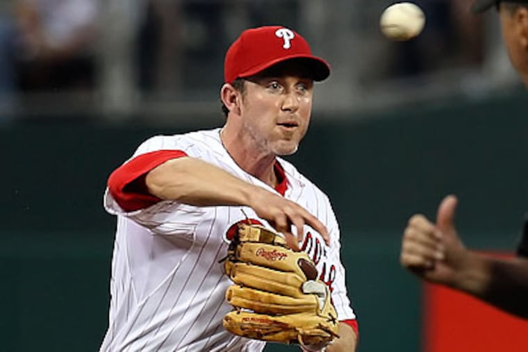Chase Utley hit a home run in the ninth inning, but the Phillies couldn't rally past the Cardinals. (Steven M. Falk/Staff Photographer)