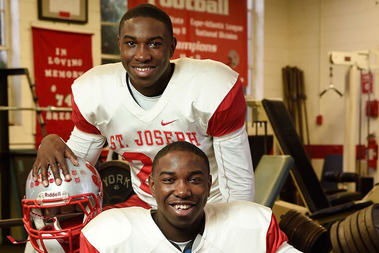 Twins Sa'Laa (front) and A'Laam Horne.