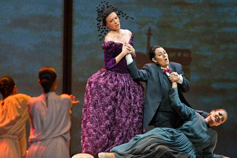 "Ainadamar" features María Hinojosa Montenegro (bottom) as Margarita Xirgu, García Lorca's muse, and Marina Pardo (middle) as the writer. The role of Nuria (top) will be performed by Curtis graduate Sarah Shafer.