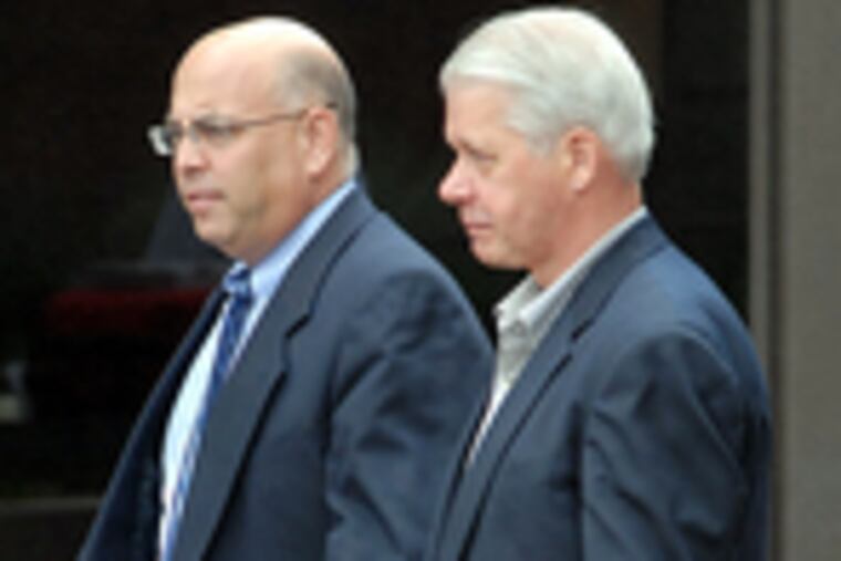 John S. Carter (right), former head of the Independence Seaport Museum in Philadelphia, with attorney Mark E. Cedrone.