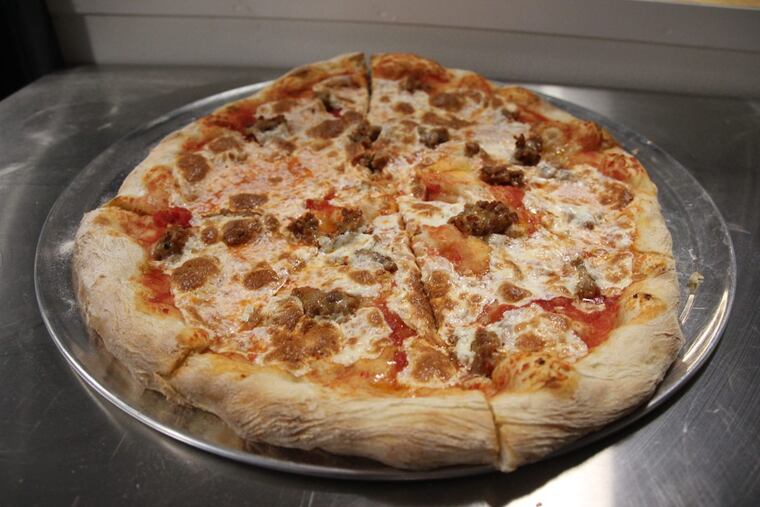 Sausage pizza at Wood Street, 325 N. 12th St.