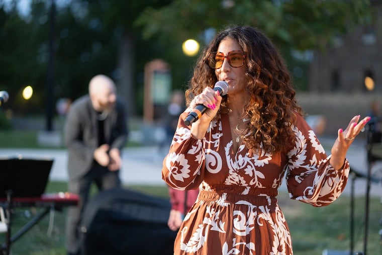 Festival curator Joanna Pascale performs at the 2025 Montco Jazz Fest.