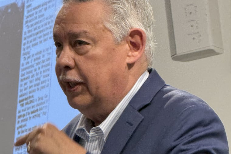 Juan Gonzalez, a former Philadelphia Daily News columnist, spoke at the Historical Society of Pennsylvania on Thursday, Sept. 26, 2024, about the migration history of Puerto Ricans to Pennsylvania.