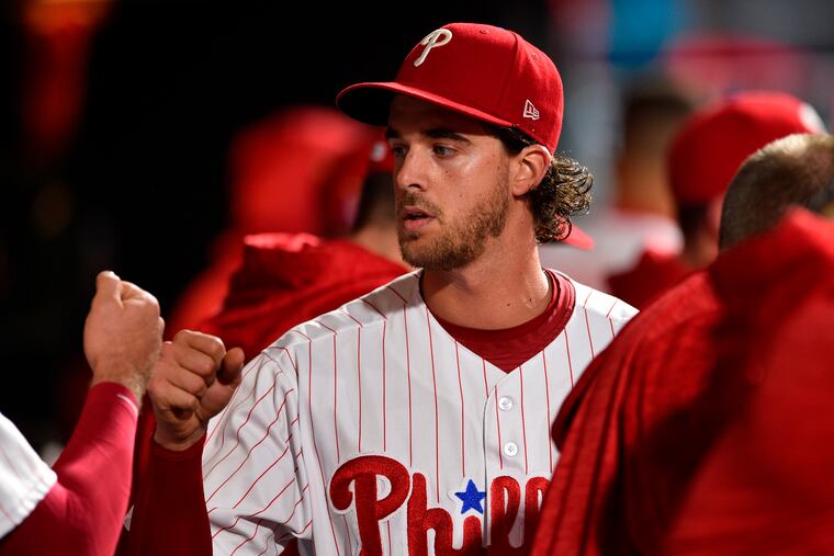 Phillies starting pitcher Aaron Nola has been one of the best pitchers in baseball this season.
