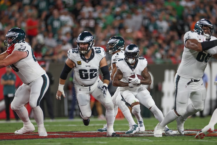 The Philadelphia Eagles have their own Kelce-Swift combo — center Jason Kelce and running back D'Andre Swift — for the Kansas City Chiefs to worry about.