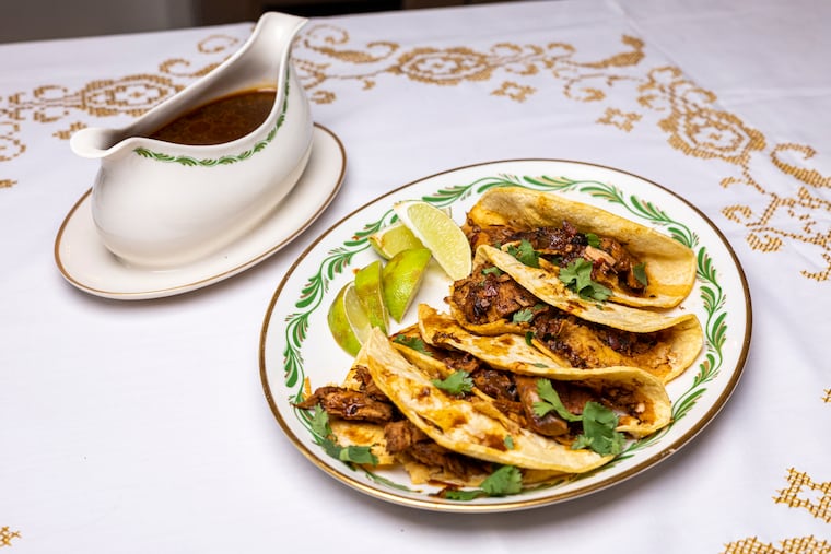 A Turkey Quesabirria made by Inquirer Food Editor Margaret Eby in Philadelphia, Pa., on Thursday, Oct., 19, 2023.