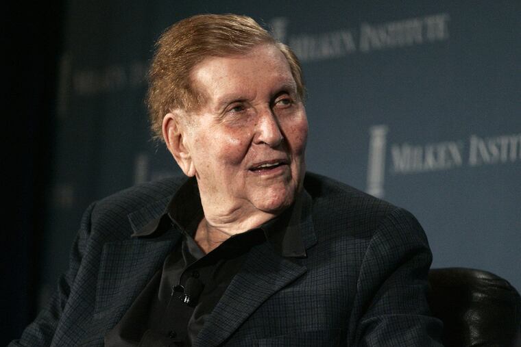 Sumner Redstone, seen here in 2010, has died.