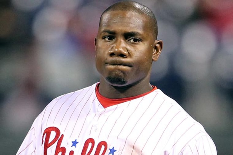 Phillies first baseman Ryan Howard. (Yong Kim/Staff Photographer)