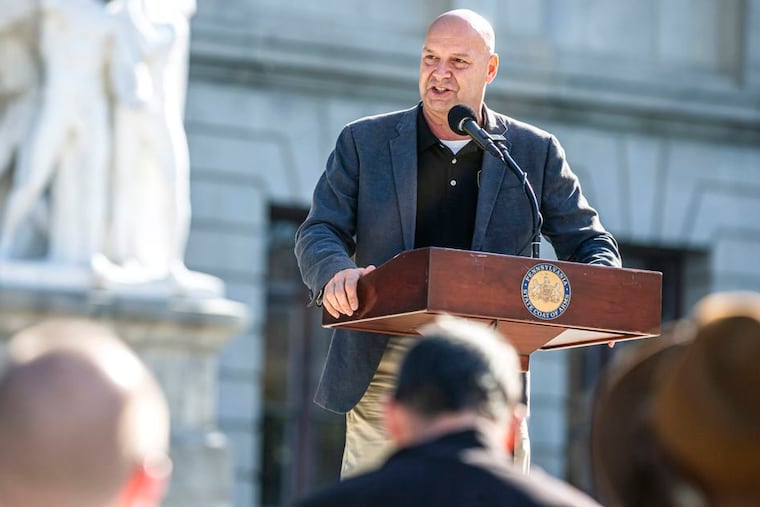 Pennsylvania State Sen. Doug Mastriano (R., Franklin) in Harrisburg in September.
