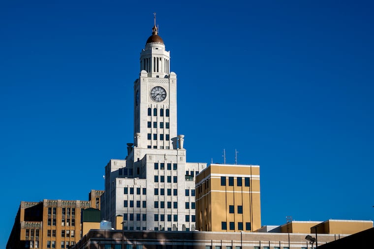 The new Philadelphia Public Services Building headquarters of the Philadelphia Police Department at 400 North Broad Street earlier this year.