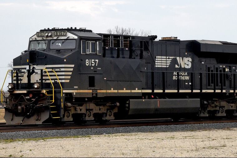 File photo of Norfolk Southern engine.