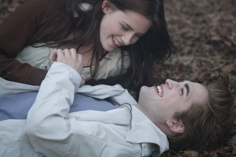 Twilight ***: A pheromone-soaked high school romance rife with Dracula stuff, starring Kristen Stewart and Robert Pattinson.