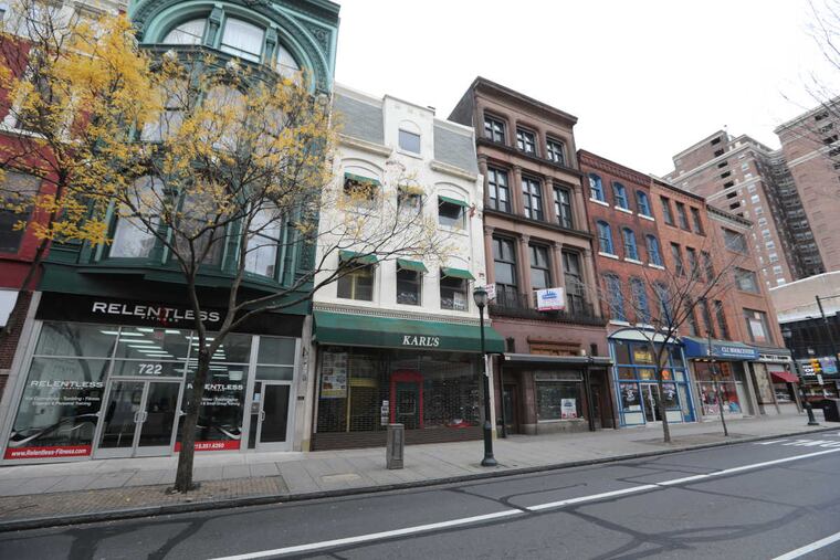 What will happen to the 700 block of Chestnut, which features a nearly intact ensemble of fine, commerical buildings, including ones designed by Furness and Cret, but it is zoned for skyscrapers?