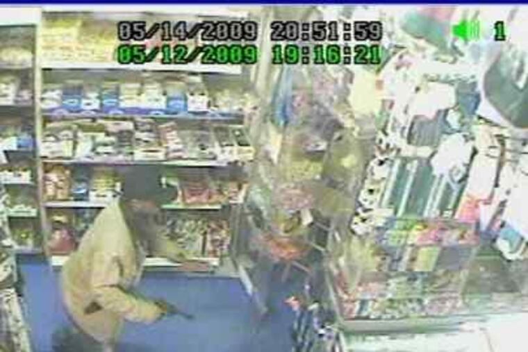 Police hope the robber of this bodega in West Philadelphiawill be recognized from the security-camera footage.