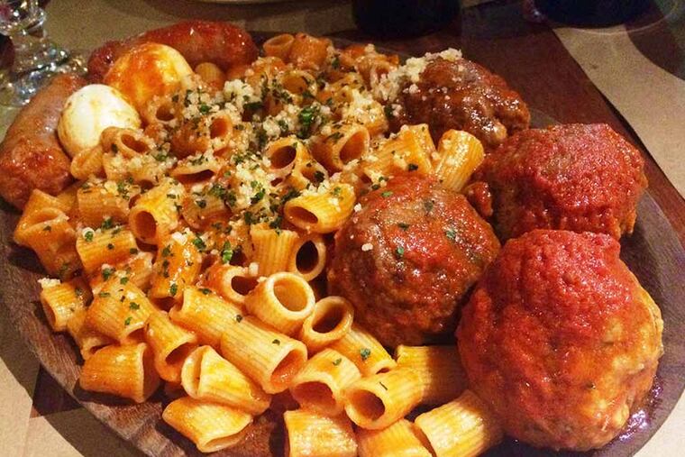 Sal's Sunday Supper from Osteria Jersey (Moorestown Mall, 400 New Jersey 38, Moorestown) (Photo by Craig LaBan)