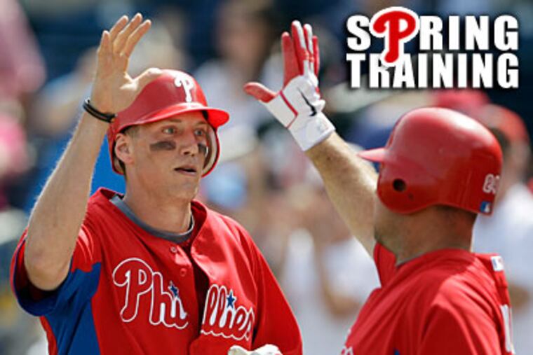 Hunter Pence has two home runs in Grapefruit League play. (Matt Slocum/AP Photo)