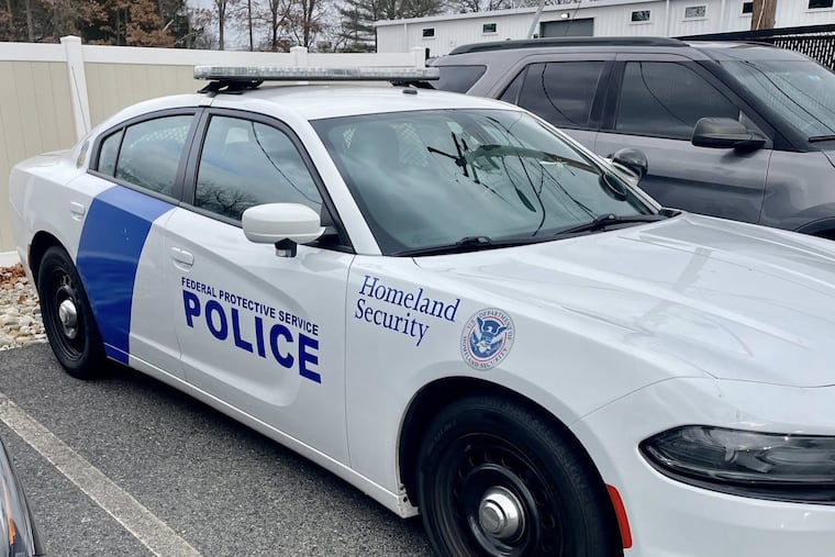 Photo of U.S. Department of Homeland Security police vehicle provided by Washington Township Police Department.