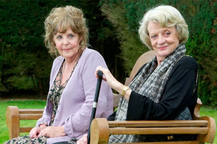 Pauline Collins (left), Maggie Smith in "Quartet," which is Dustin Hoffman's directing debut, smart and accomplished.