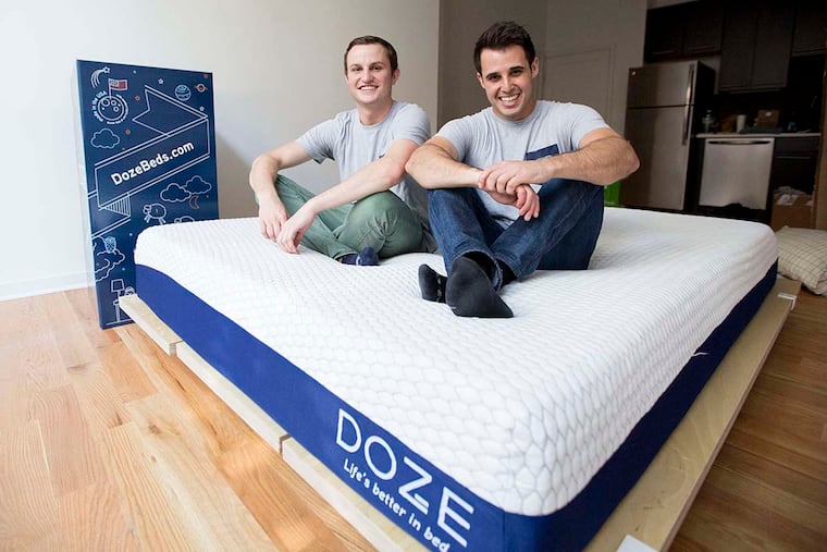 Online offerings are the specialty of Brendan Rice (left) and Russell Suskind.