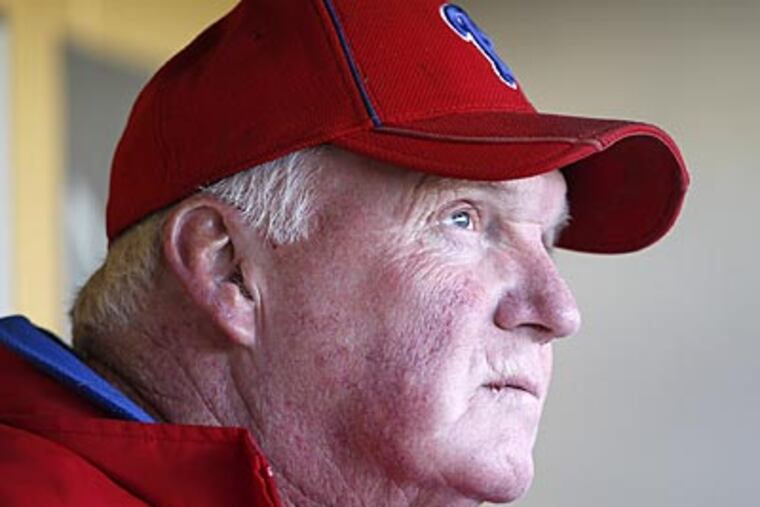 Charlie Manuel and the Phillies will miss the playoffs for the first time since 2006. (Yong Kim/Staff file photo)