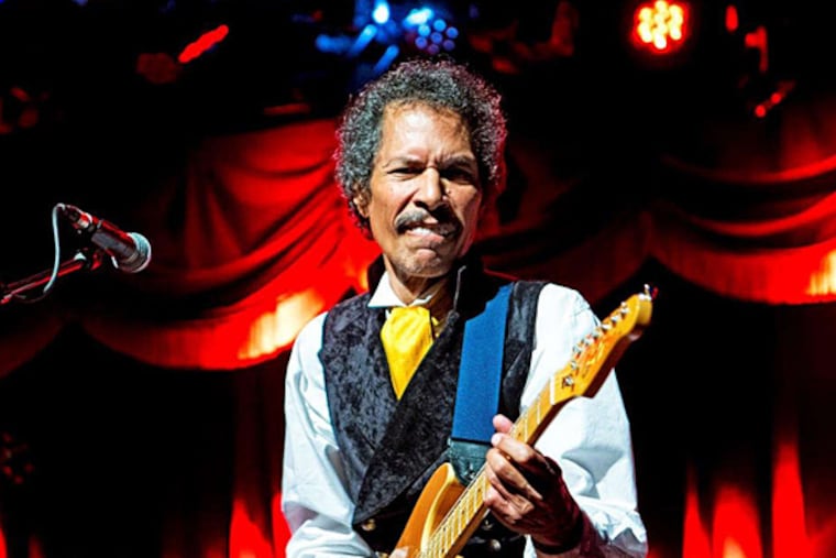 Shuggie Otis, best known for writing the 1970s hit "Strawberry Letter 23," played a brisk, blues-tinged set at the Ardmore Music Hall on Thursday. (ARNIE GOODMAN)