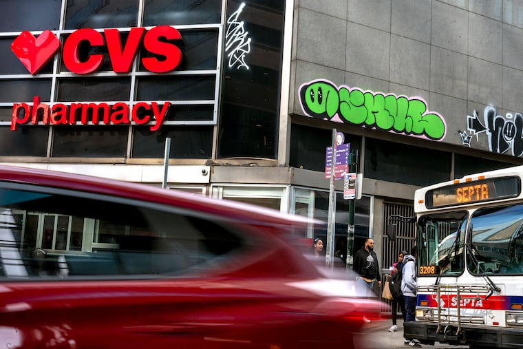 Photo essay on the past, present and especially future of Market East. The CVS Pharmacy on the southwest corner of 11th and Market Streets Mar. 12, 2024.