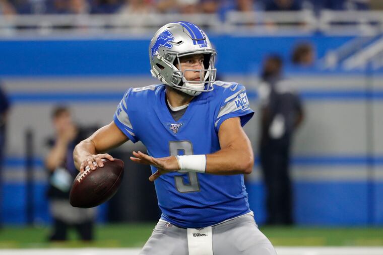 Detroit Lions quarterback Matthew Stafford.