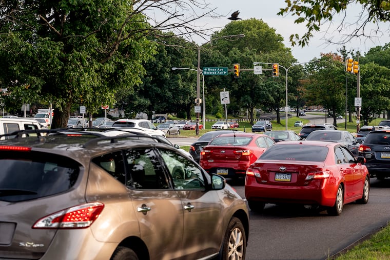 Traffic on the Roosevelt Expressway near Borbeck Avenue in Northeast Philadelphia. If a Roosevelt Boulevard Subway existed, 62,000 daily riders would use this line, writes Jay Arzu. It is just one piece of a larger regional transformation that Philadelphia could achieve with proper investment.
