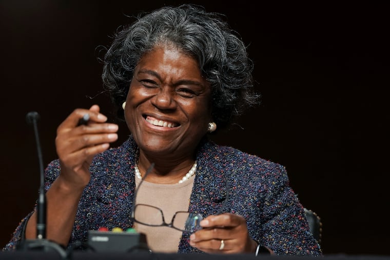 Linda Thomas-Greenfield, shown as she testified before the Senate Foreign Relations Committee on Capitol Hill late last month.
