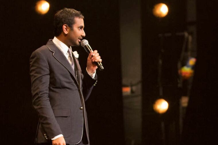 Aziz Ansari in Netflix's “Aziz Ansari: Buried Alive.” (Photo credit: Andrew Baasch for Netflix)