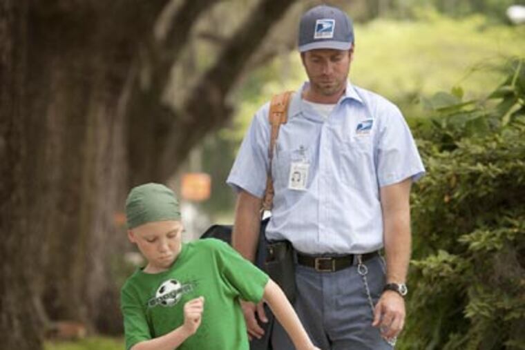 Tanner Maguire stars as Tyler Doherty and Jeffrey S.S. Johnson stars as Brady McDaniels in "Letters to God."