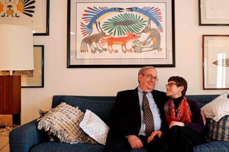 Mr. Hymerling and Rosie, his wife of 52 years, sit in their Haddonfield living room.