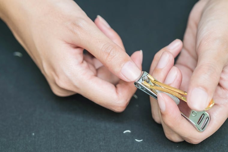 Older women may have to keep their nails short because aging makes them thin and brittle.