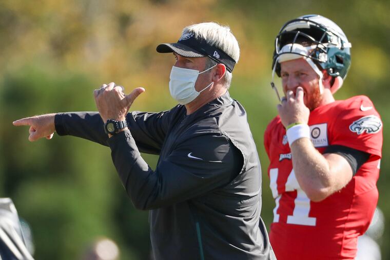 Eagles coach Doug Pederson and Carson Wentz prepare to face Lamar Jackson's Baltimore Ravens in Week 6.