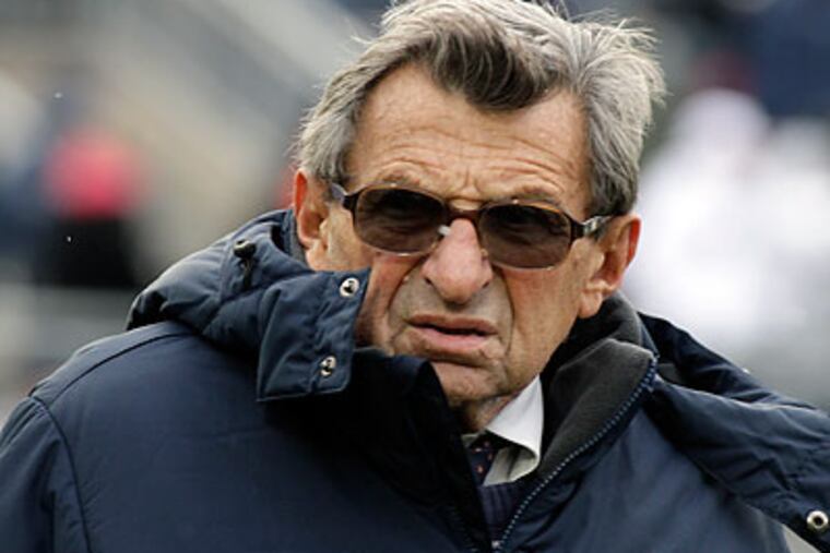 Joe Paterno is 85 years old and in the final year of his current contract at Penn State. (Gene J. Puskar/AP file photo)