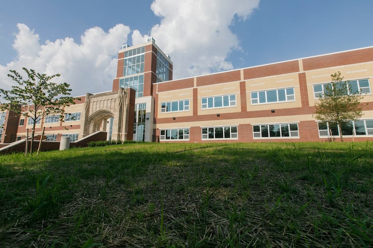 The exterior of the Camden High School complex, which houses four high schools.