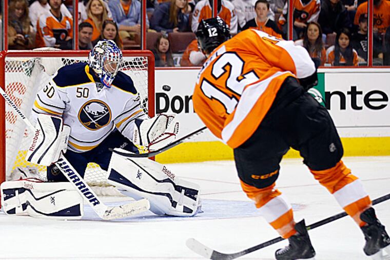 Flyers rookie Michael Raffl. (Yong Kim/Staff Photographer)