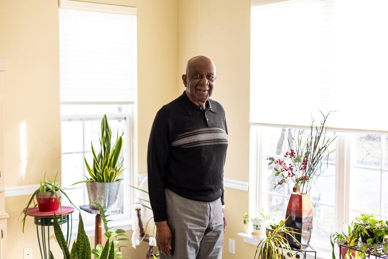 Major Benjamin F. Brooks, 83, of Elizabethtown, N.C., Retired Pennsylvania State Trooper, poses for a portrait at his home in Collegeville, Pa., on Wednesday Jan. 4, 2023. Brooks started off in January of 1958 when he enlisted to be in the army and served 3 years 29 days and 9.5 hours as a Sergeant in the Army Airborne 101st. He then applied in September of 1961 to become one of the first Black state police troopers in Pennsylvania, where he served for 30 years.