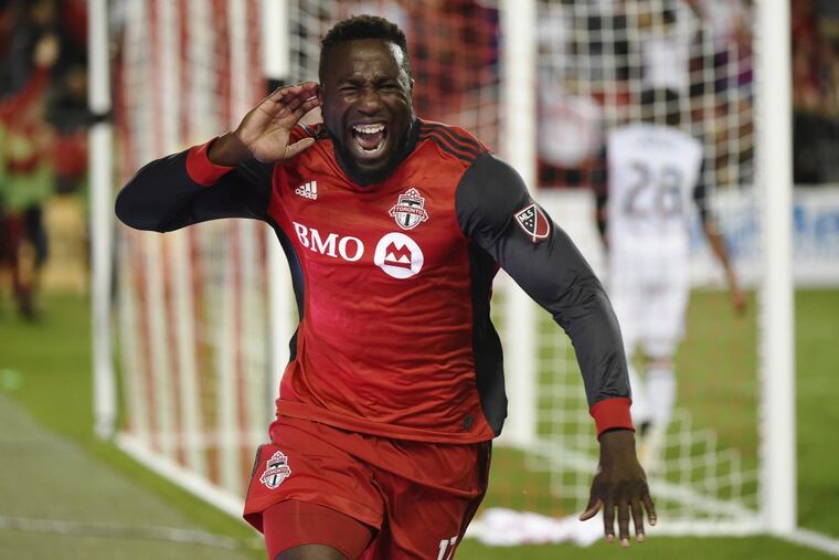 U.S. national team star striker Jozy Altidore scored Toronto FC’s third goal of the game against the Philadelphia Union.