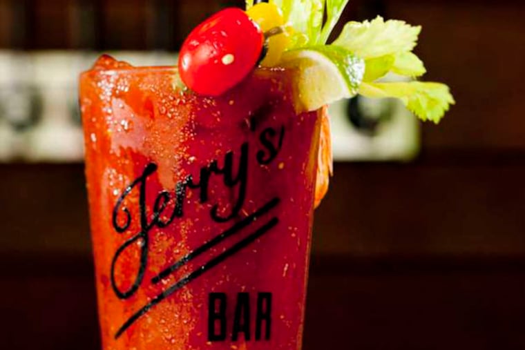 Bloody Jerry as served at Jerry's Bar (129 W. Laurel St.) in Northern Liberties.