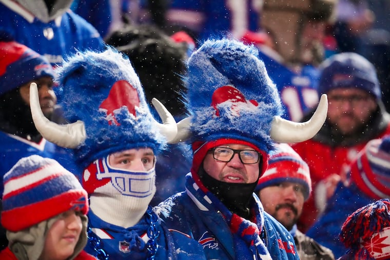 A hearty breed in Orchard Park, N.Y.: Buffalo Bills fans during an NFL divisional playoff game against the Baltimore Ravens on Jan. 19.