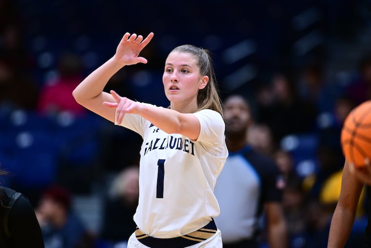 Cam Lexow is playing hoops while at graduate school at Gallaudet, a D.C. university for the education of the deaf and hard of hearing