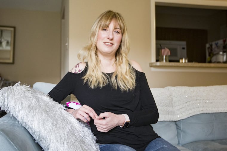 MarlaJan Wexler at her home in Marlton.