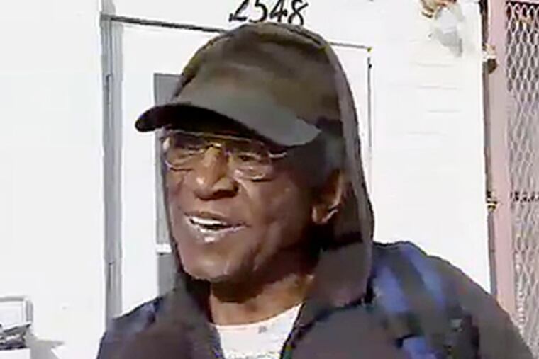 Homer Keller, shown in a screen-grab from a video, has begun to call his own children more often since finding an abandoned baby in a box last week. 'It's like being reborn,' he says. (WPVI-TV/6ABC)