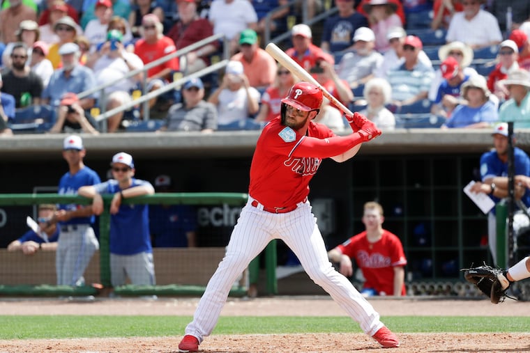 It's opening day, and Bryce Harper will finally take some meaningful swings.