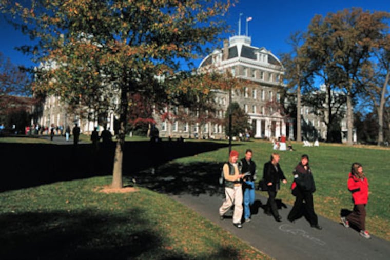 Swarthmore University's Parrish Hall. The university was rated the best value among private colleges in the country by the Princeton Review and USA Today. (Photo courtesy of Swarthmore University)